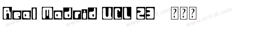 Real Madrid UCL 23  字体转换